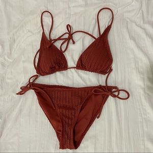 Burnt Orange Bathing Suit NWOT